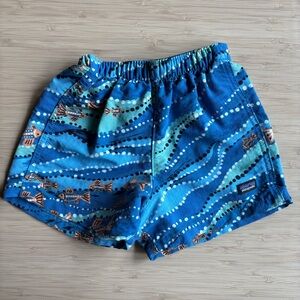 Blue Patagonia Patterned Swim Shorts